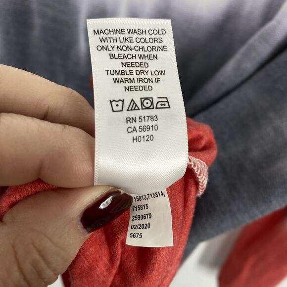 Maurices Dip Dye Long Sleeve Pullover Women Size Large Lightweight - Picture 5 of 8